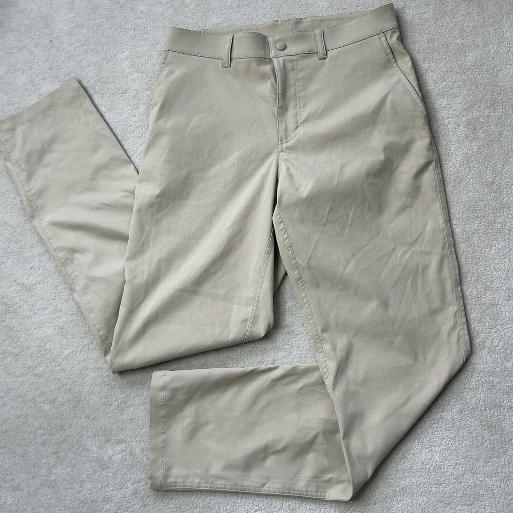 Outdoor Voices Pants Mens Med Birdie Slim Performance Chino Golf Stretch Khaki
